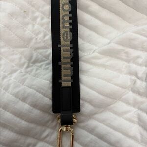 Lululemon Black Strap with Gold Hardware